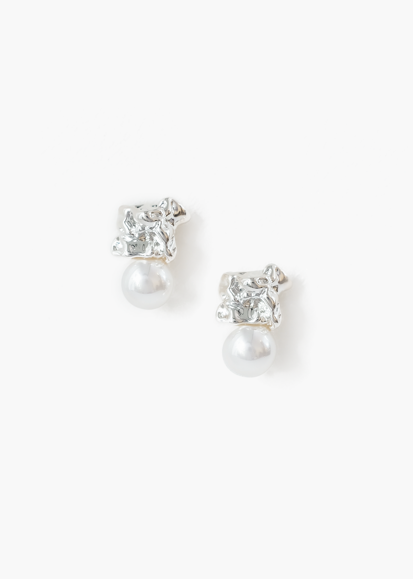 Nugget Pearl Drop Earrings