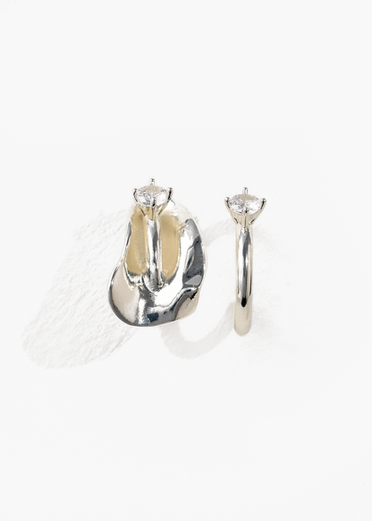 Liberty Asymmetric Tulip Earrings