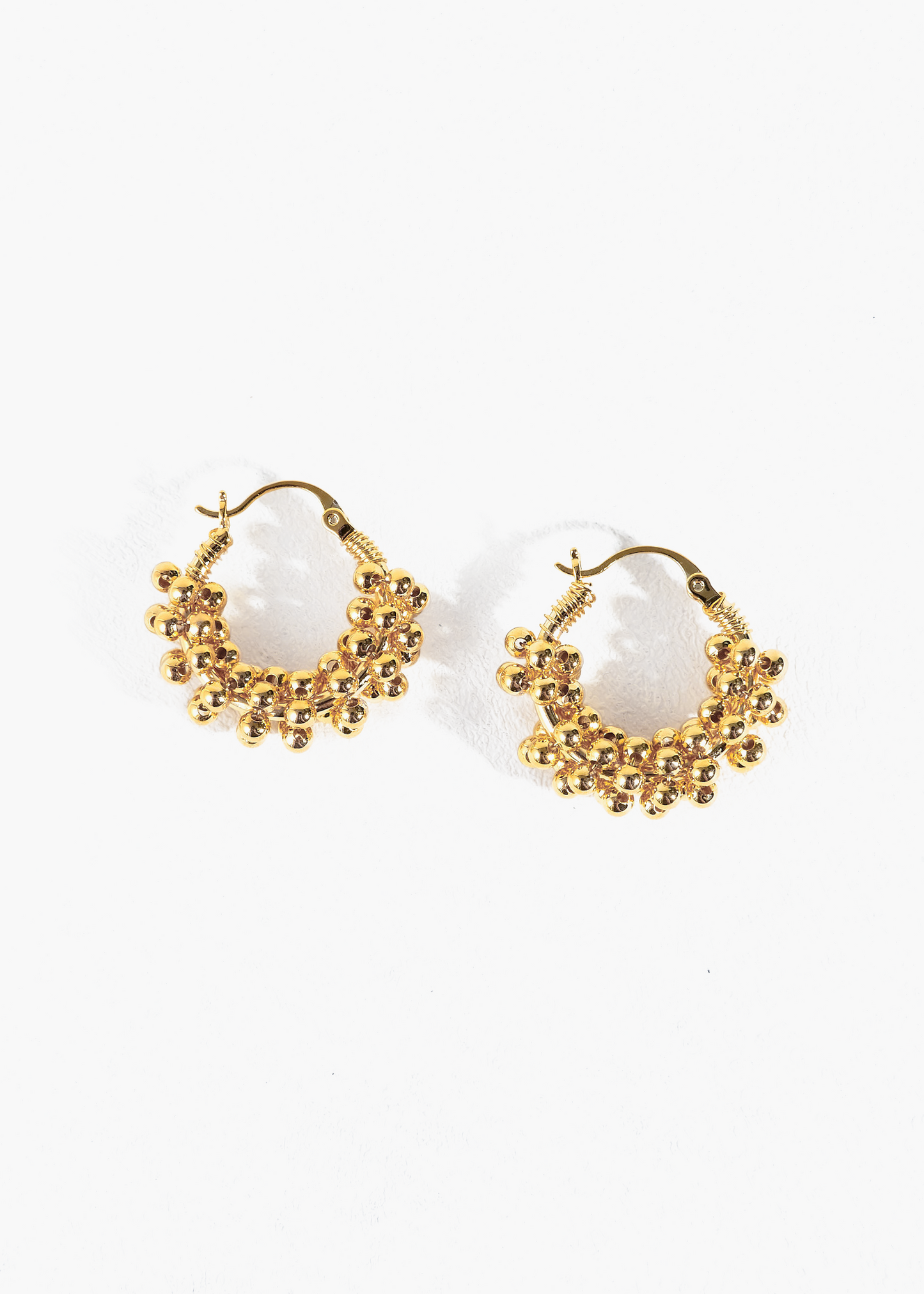 Radiant Bead Hoop Earrings