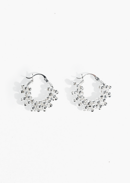 Radiant Bead Hoop Earrings