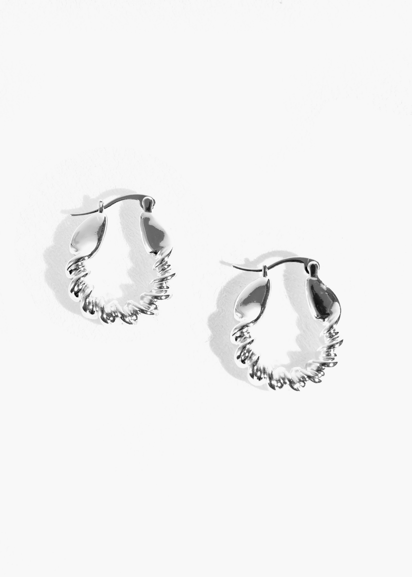 Twist Chunk Hoop Earrings