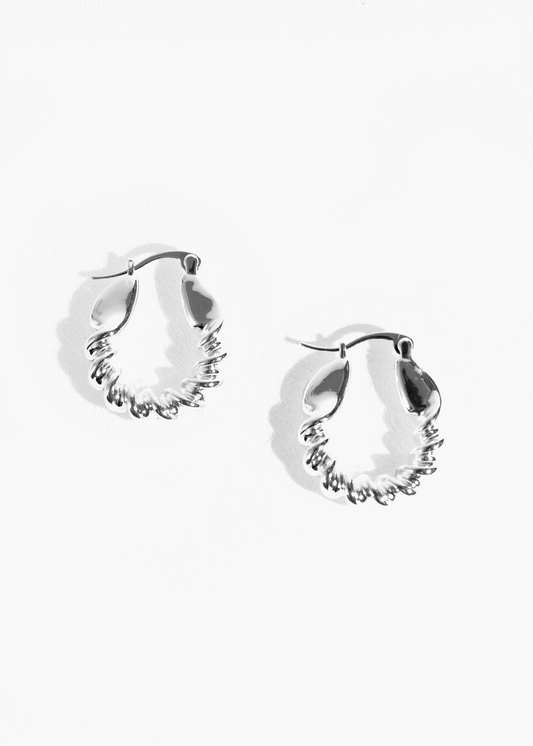 Twist Chunk Hoop Earrings