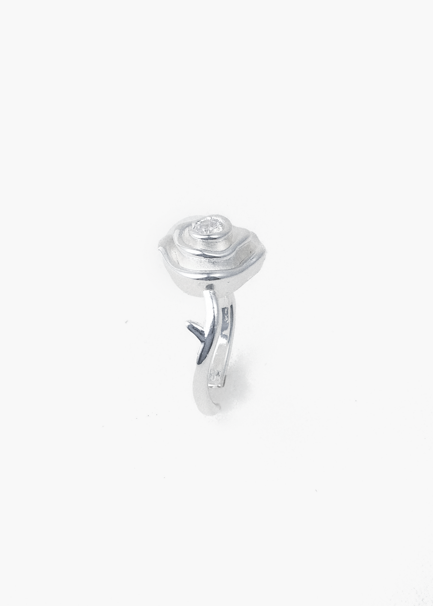 Rosebud Zirconia Crystal Ring