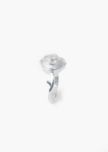 Rosebud Zirconia Crystal Ring