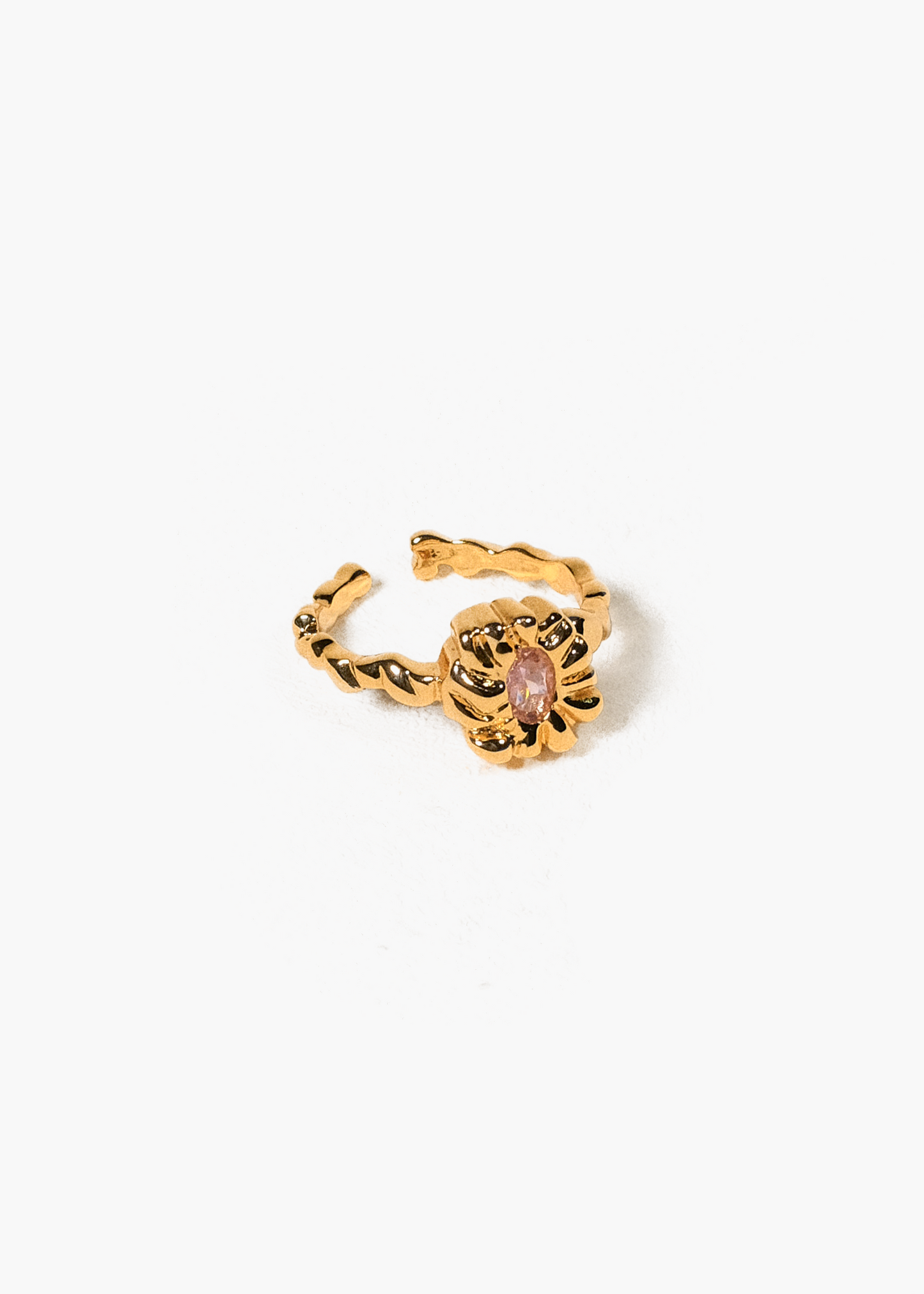 Carved Floral Woven Ring