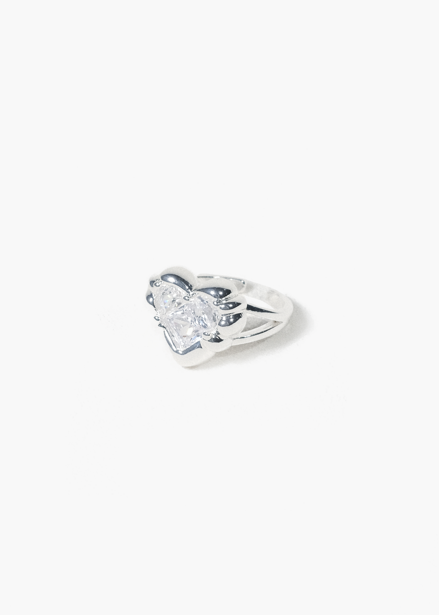 Heart Cubic Zirconia Crystal Ring