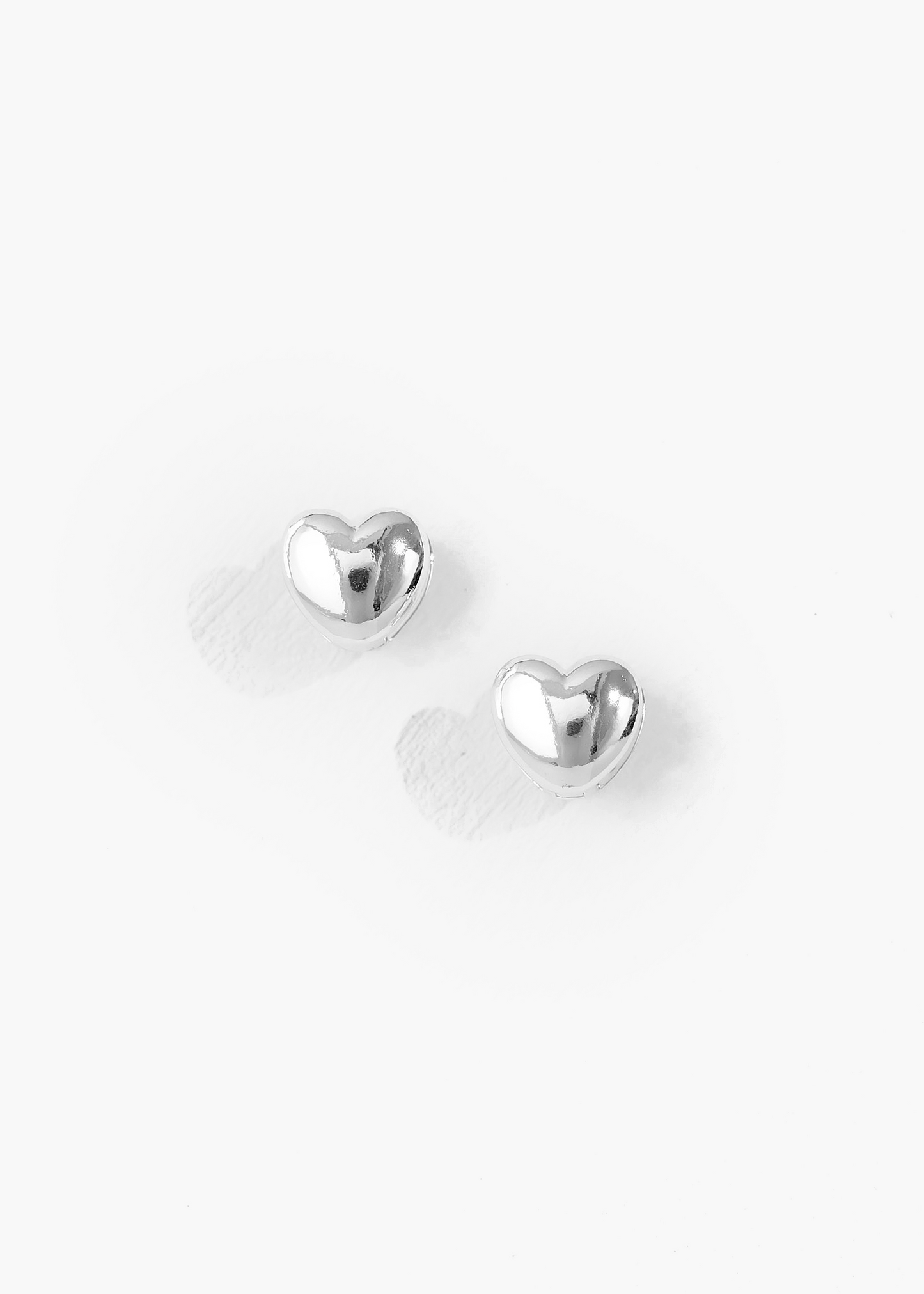 Polished Mini Heart Huggie Earrings